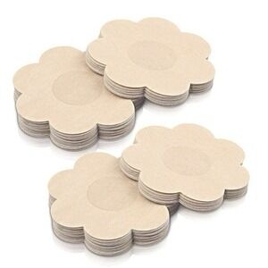 50 Pairs Nipple Covers Disposable Breast Pasties Comfortable Beige Adhesive